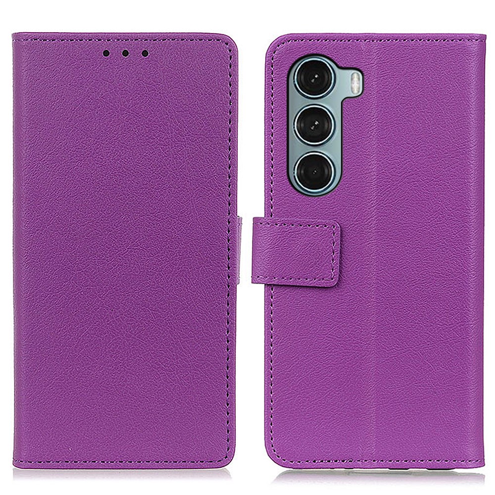  Motorola Moto G200 Fodral Solid Läder Lila