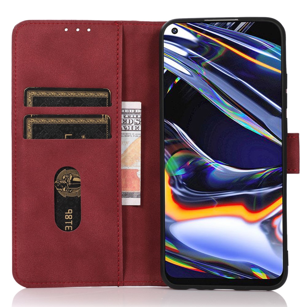 KHAZNEH KHAZNEH Motorola Moto G51 Fodral Retro Läder Röd