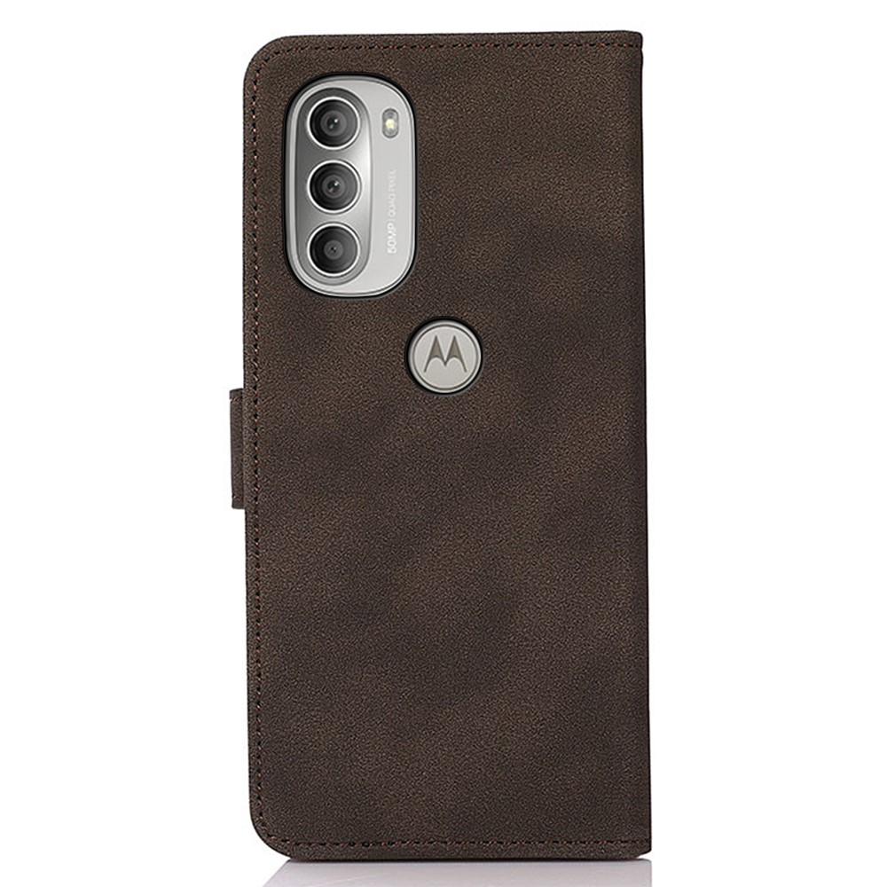 KHAZNEH KHAZNEH Motorola Moto G51 Fodral Retro Läder Brun