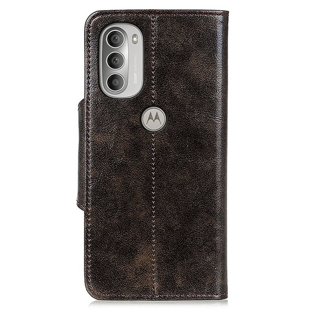 KHAZNEH KHAZNEH Motorola Moto G51 Fodral Retro Brun
