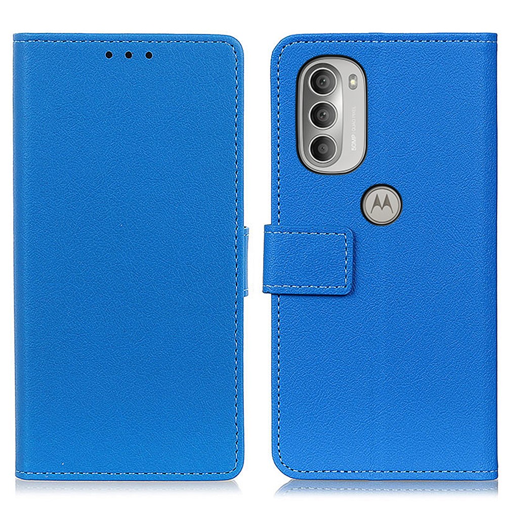  Motorola Moto G51 Fodral Läder Blå