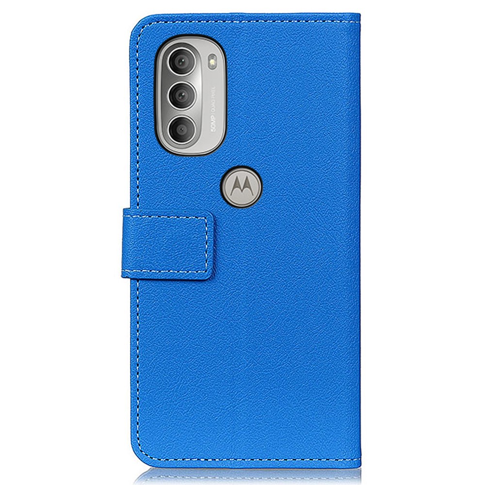  Motorola Moto G51 Fodral Läder Blå
