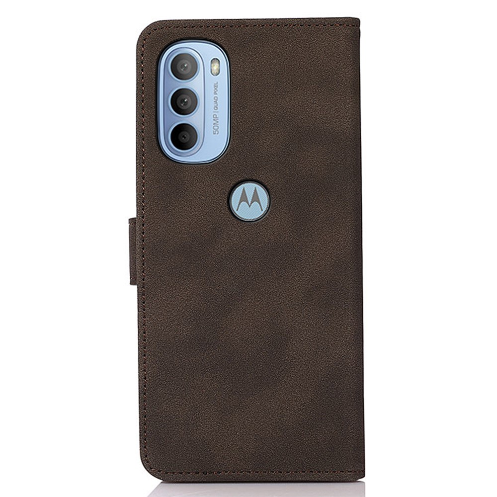 KHAZNEH KHAZNEH Motorola Moto G31 / G41 Fodral Retro Läder Brun