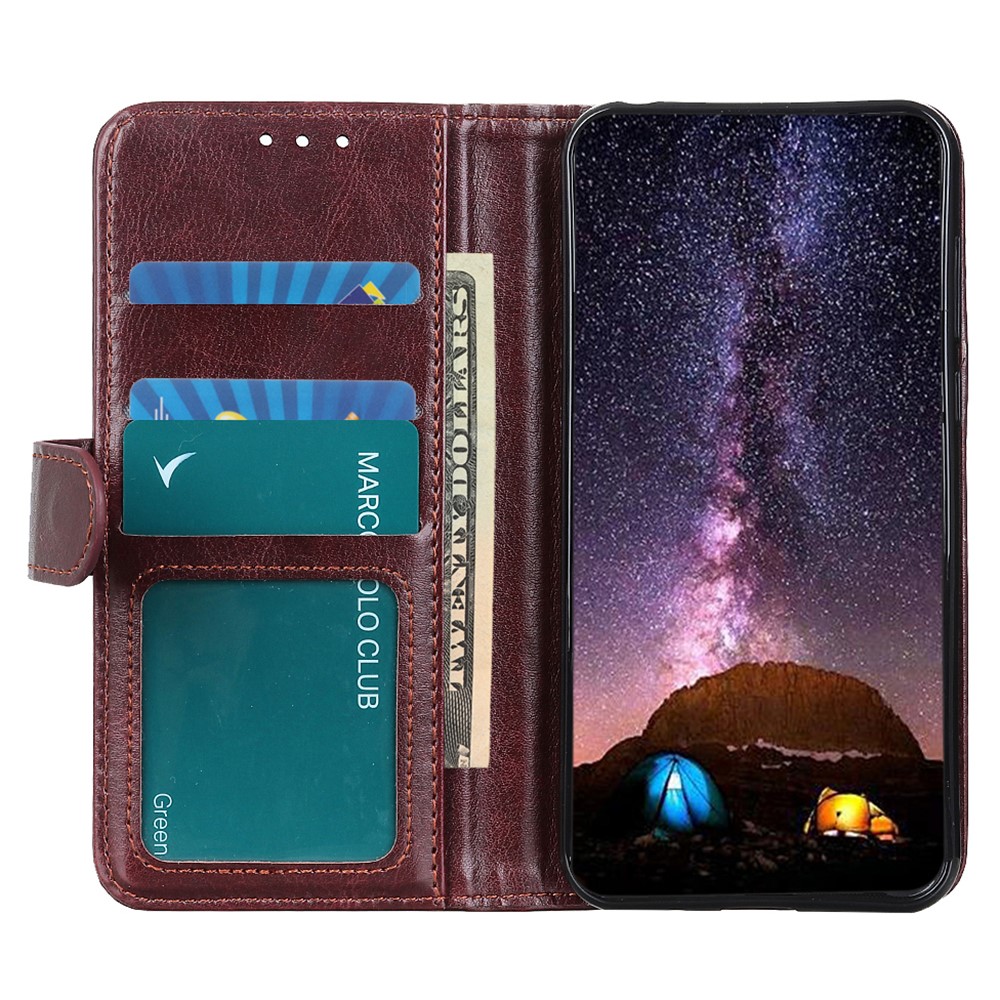  Motorola Moto G31 / G41 Fodral Retro Läder Brun