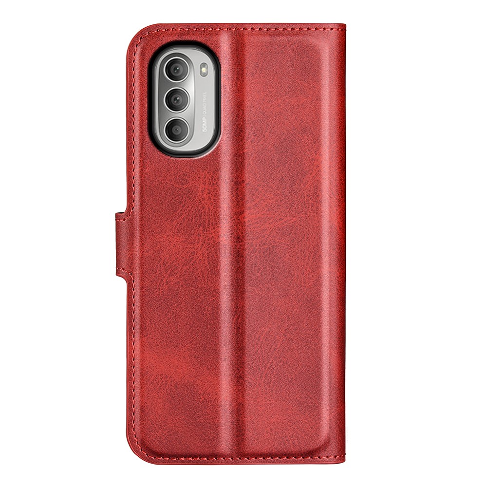  Motorola Moto G51 Fodral PU Läder Röd