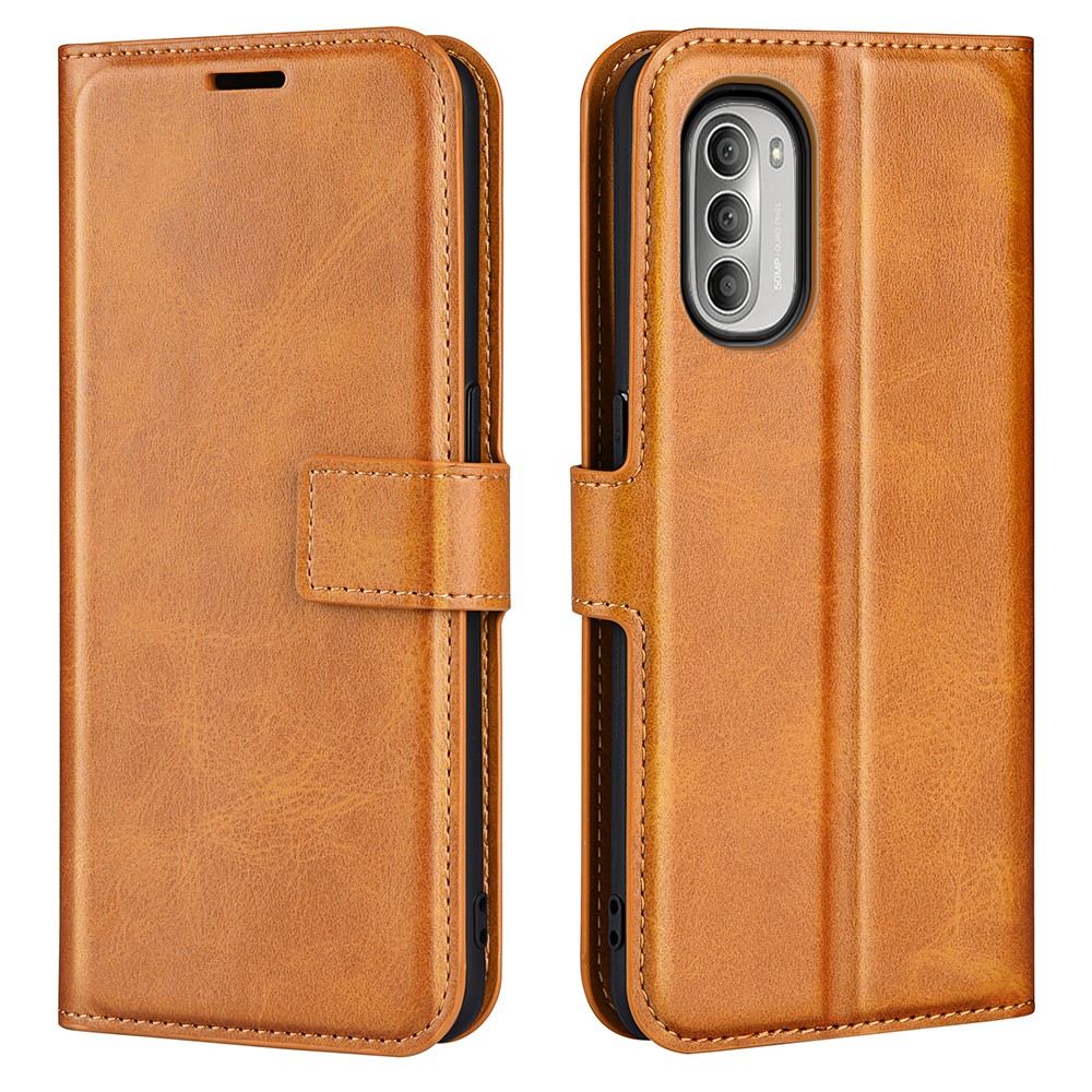  Motorola Moto G51 Fodral PU Läder Brun