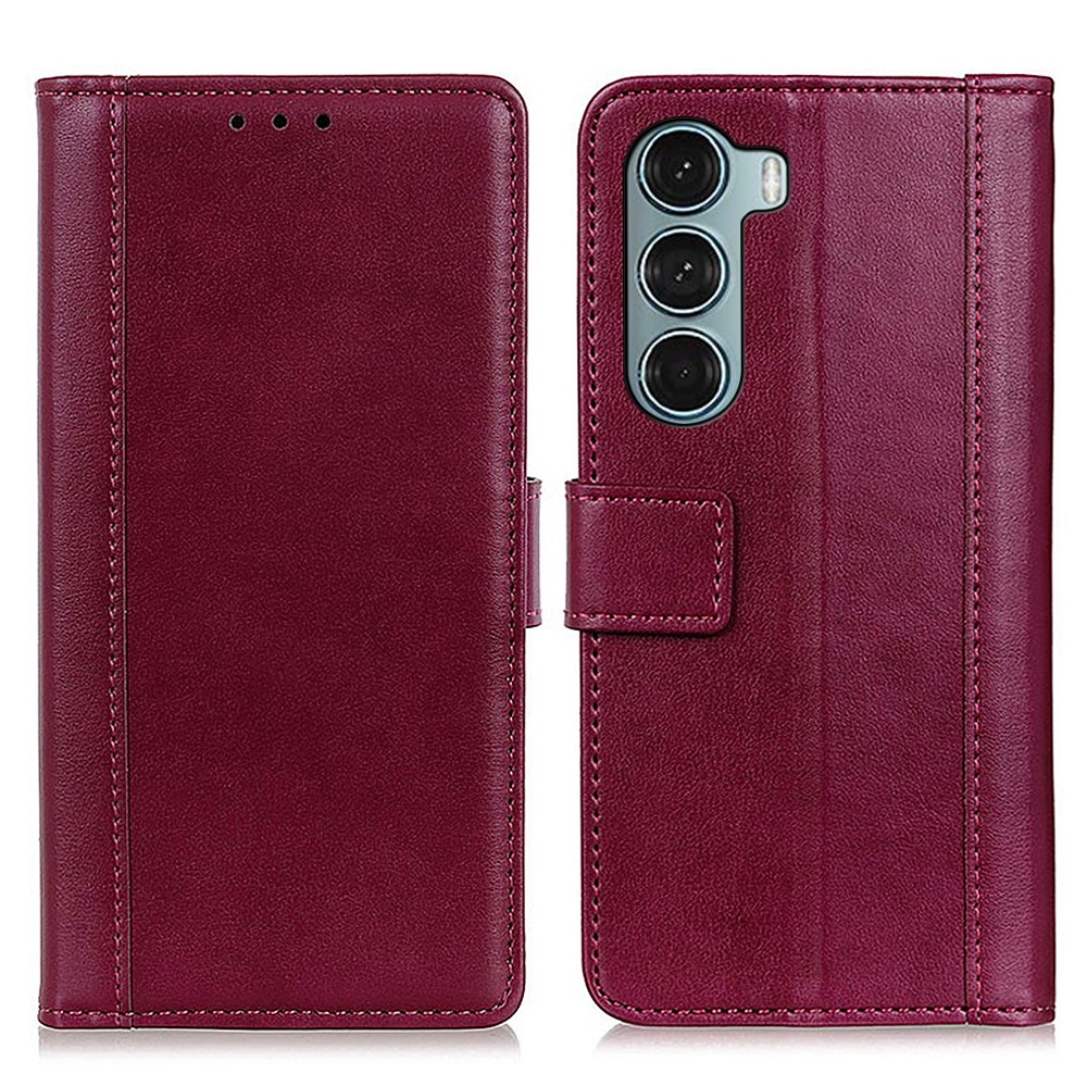  Motorola Moto G200 Fodral Läder Vinröd