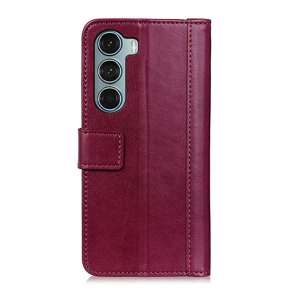  Motorola Moto G200 Fodral Läder Vinröd