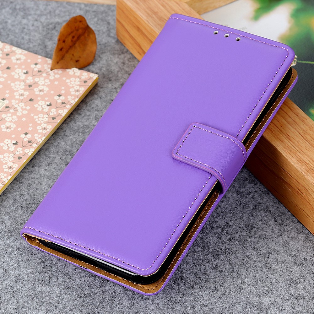  Motorola Moto G200 Fodral Solid Läder Lila