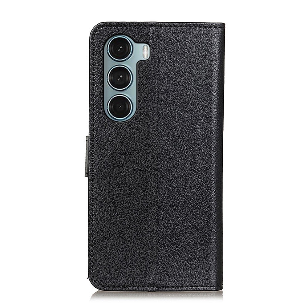  Motorola Moto G200 Fodral Litchi Läder Svart
