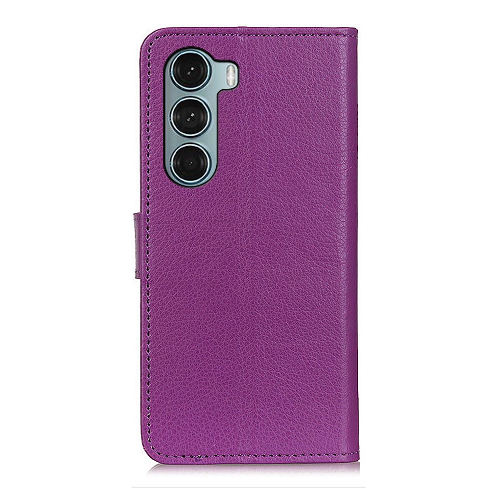  Motorola Moto G200 Fodral Litchi Läder Lila