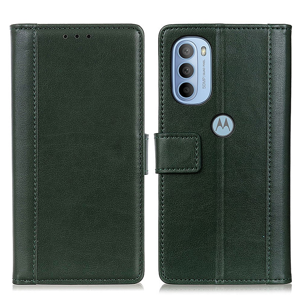  Motorola Moto G31 / G41 Fodral Läder Grön