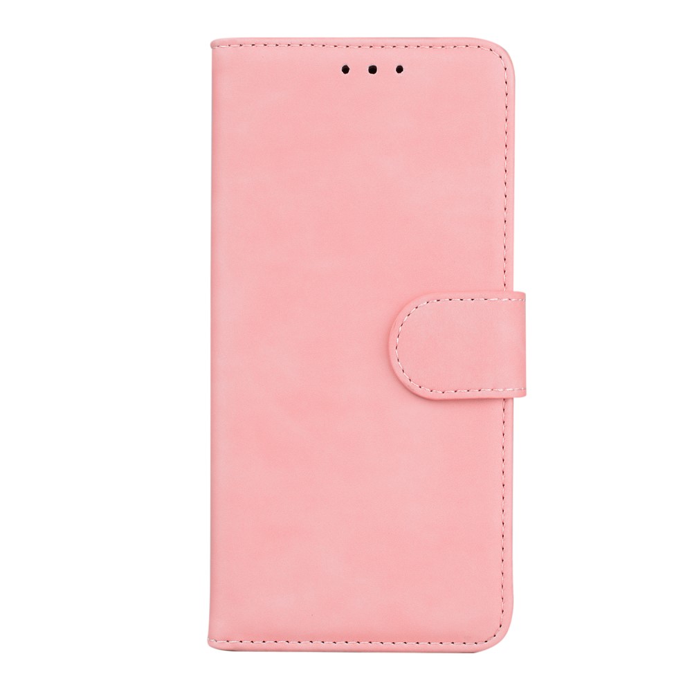  Motorola Moto G71 Fodral Skin Touch Läder Ljus Rosa
