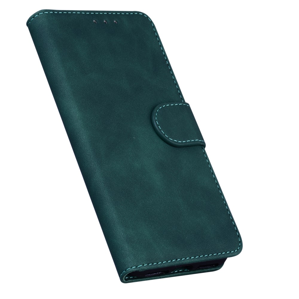  Motorola Moto G71 Fodral Skin Touch Läder Mörk Grön