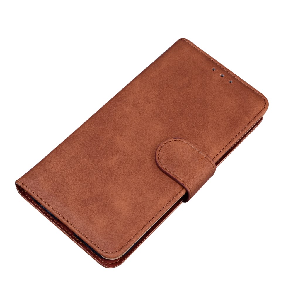  Motorola Moto G71 Fodral Skin Touch Läder Brun