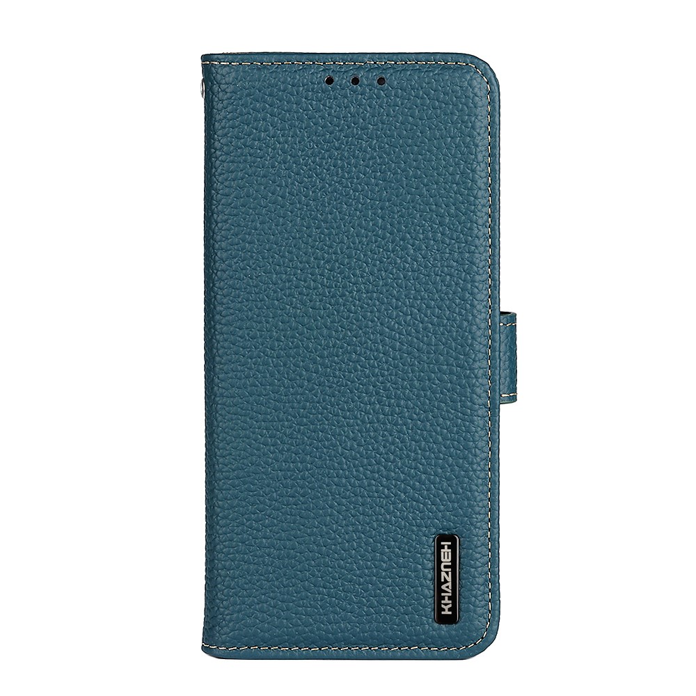 KHAZNEH KHAZNEH Samsung Galaxy S22 Ultra Fodral Litchi Äkta Läder Grön