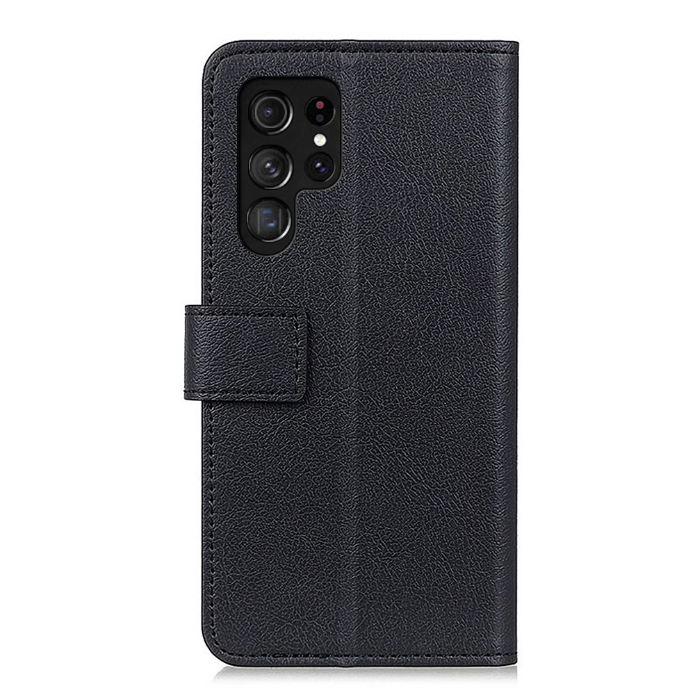  Samsung Galaxy S22 Ultra Fodral PU Läder Svart