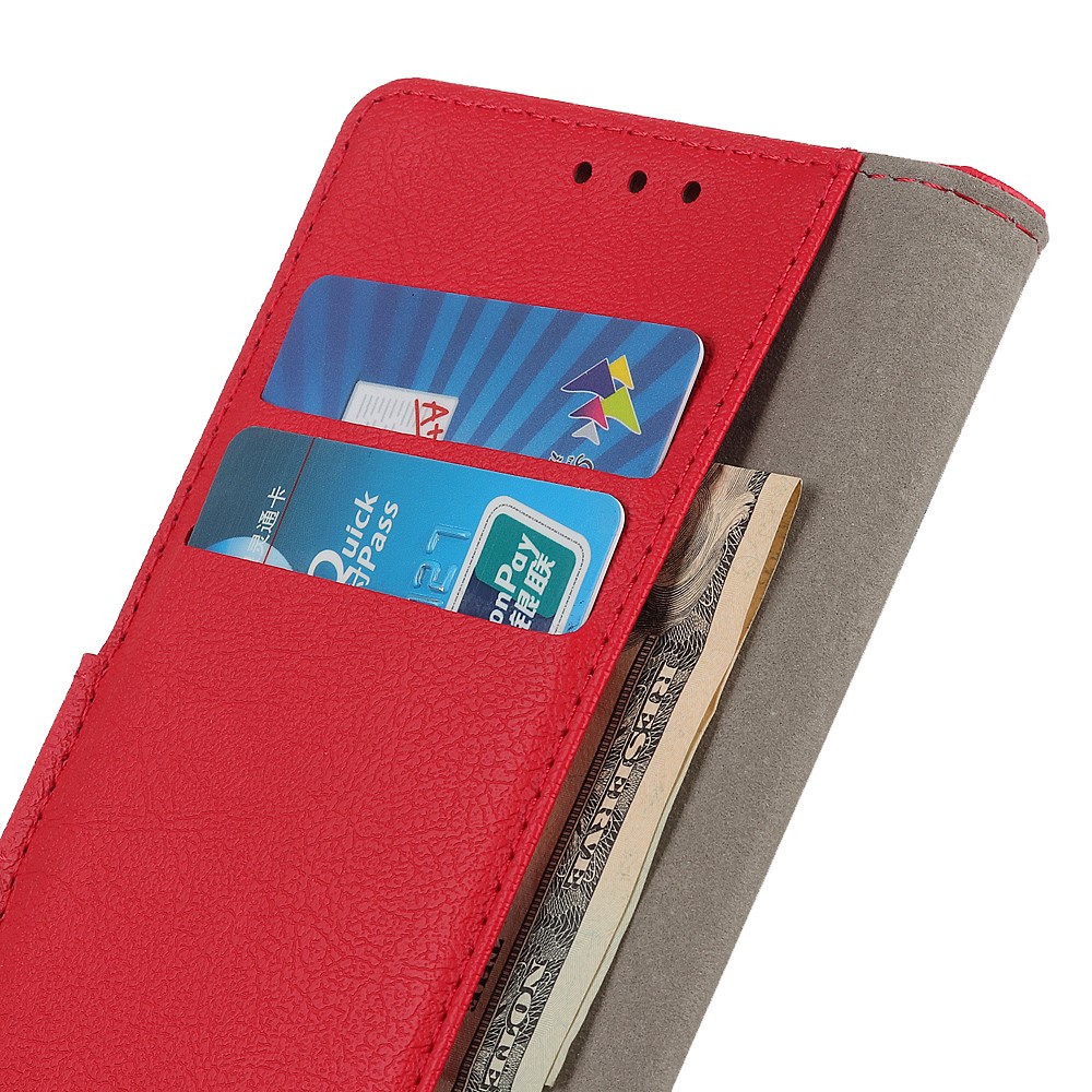  Samsung Galaxy S22 Ultra Fodral PU Läder Röd