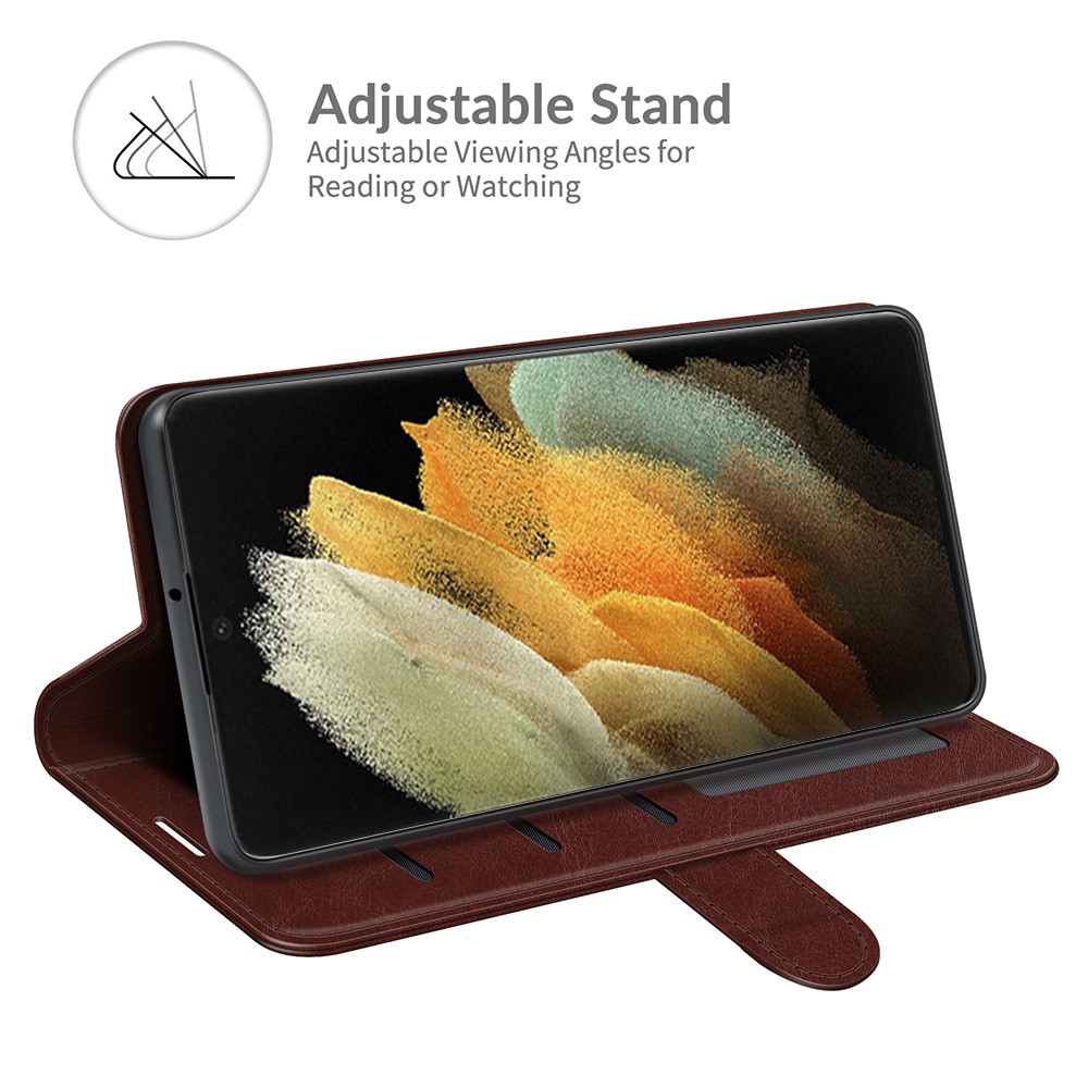  Samsung Galaxy S22 Ultra Fodral Crazy Horse Brun