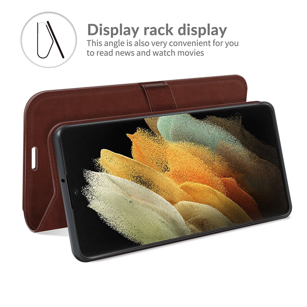  Samsung Galaxy S22 Ultra Fodral Crazy Horse Brun