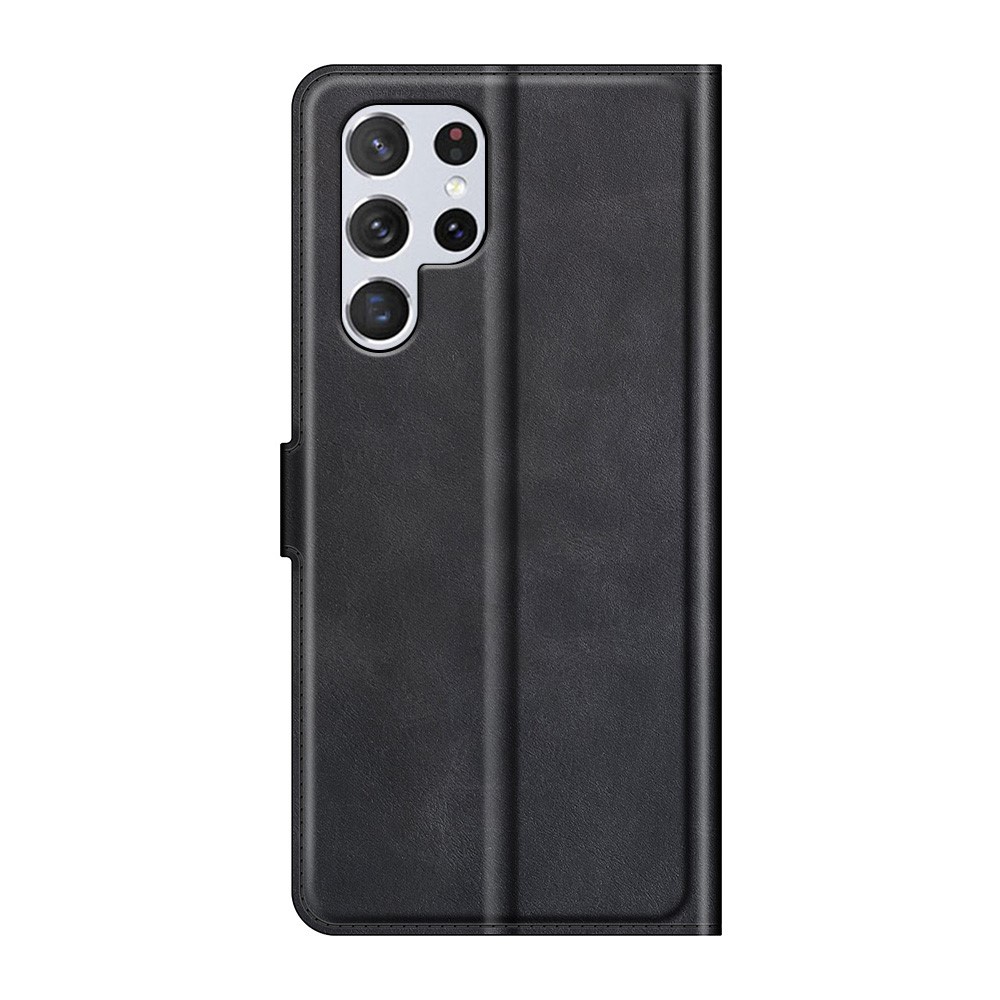  Samsung Galaxy S22 Ultra Fodral Solid Läder Svart