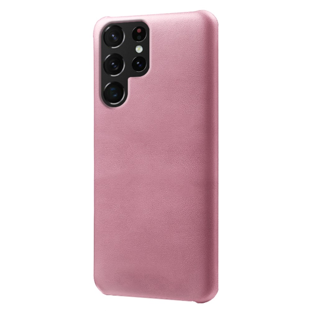 KSQ KSQ Samsung Galaxy S22 Ultra Skal Lädertäckt Roséguld