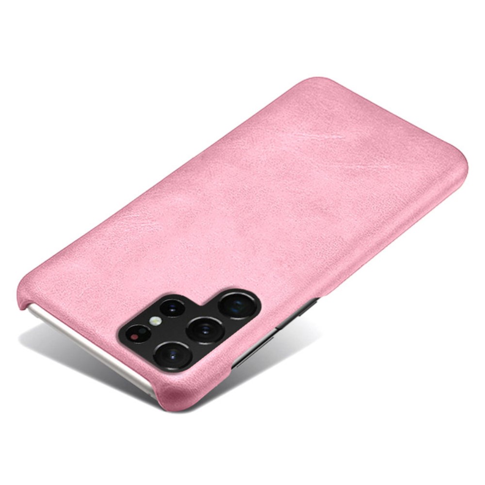 KSQ KSQ Samsung Galaxy S22 Ultra Skal Lädertäckt Roséguld
