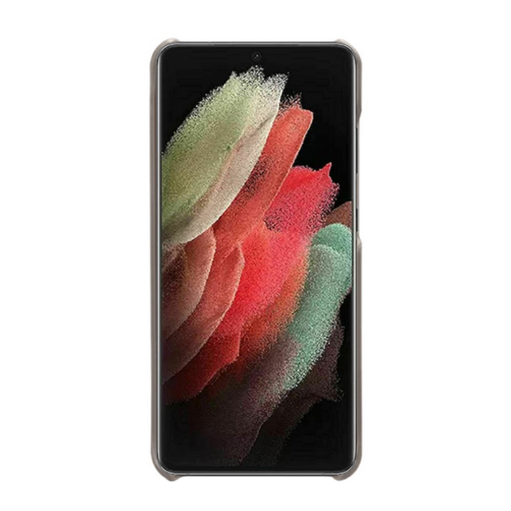 KSQ KSQ Samsung Galaxy S22 Ultra Skal Lädertäckt Grå