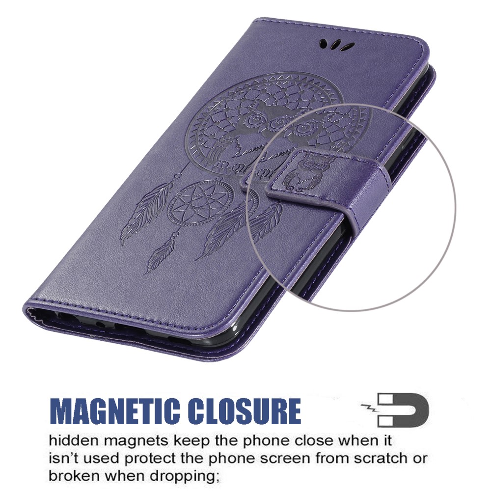  Samsung Galaxy S22 Ultra Fodral Owl Dreamcatcher Lila
