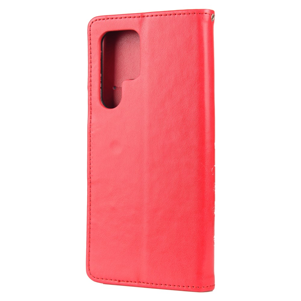  Samsung Galaxy S22 Ultra Fodral Tryckta Fjärilar Röd