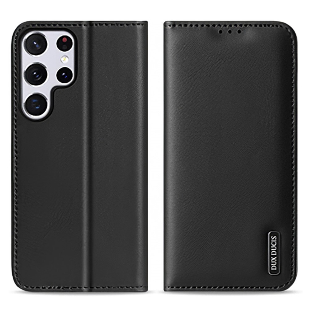 DUX DUCIS DUX DUCIS Samsung Galaxy S22 Ultra Fodral HIVO Äkta Läder Svart
