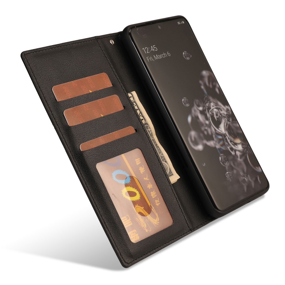  Samsung Galaxy S22 Ultra Fodral 2in1 Läder Svart