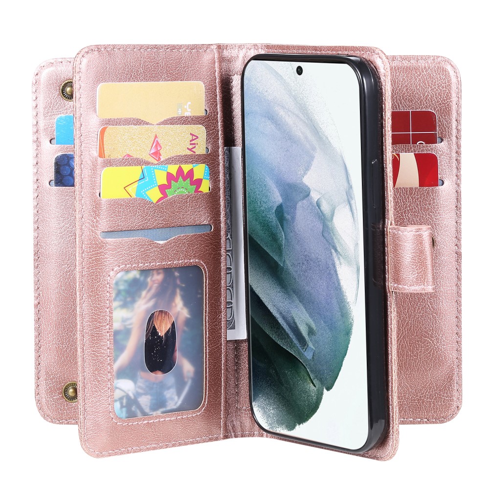  Samsung Galaxy S22 Ultra Fodral 10-korts Flerfack Roséguld