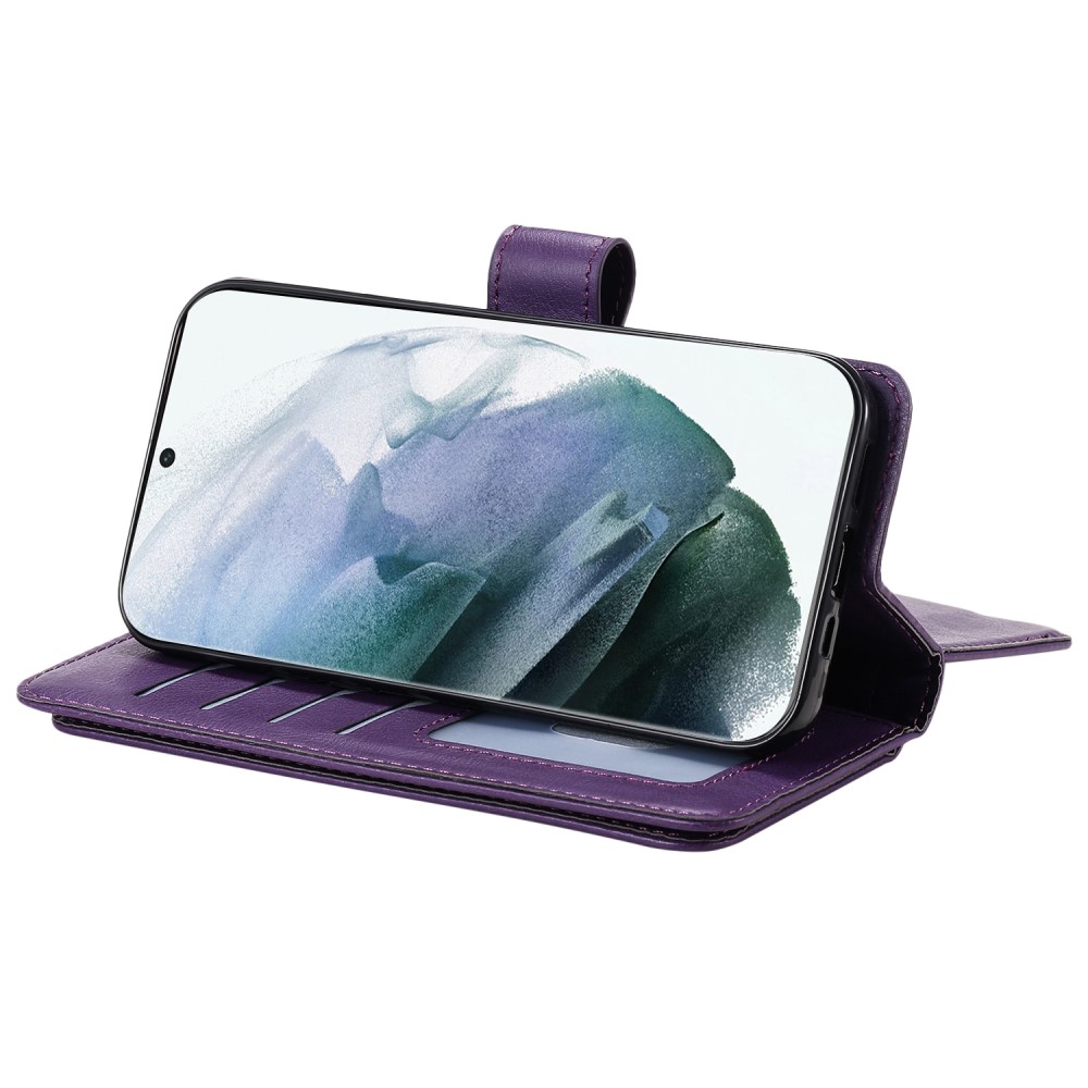  Samsung Galaxy S22 Ultra Fodral 10-korts Flerfack Lila