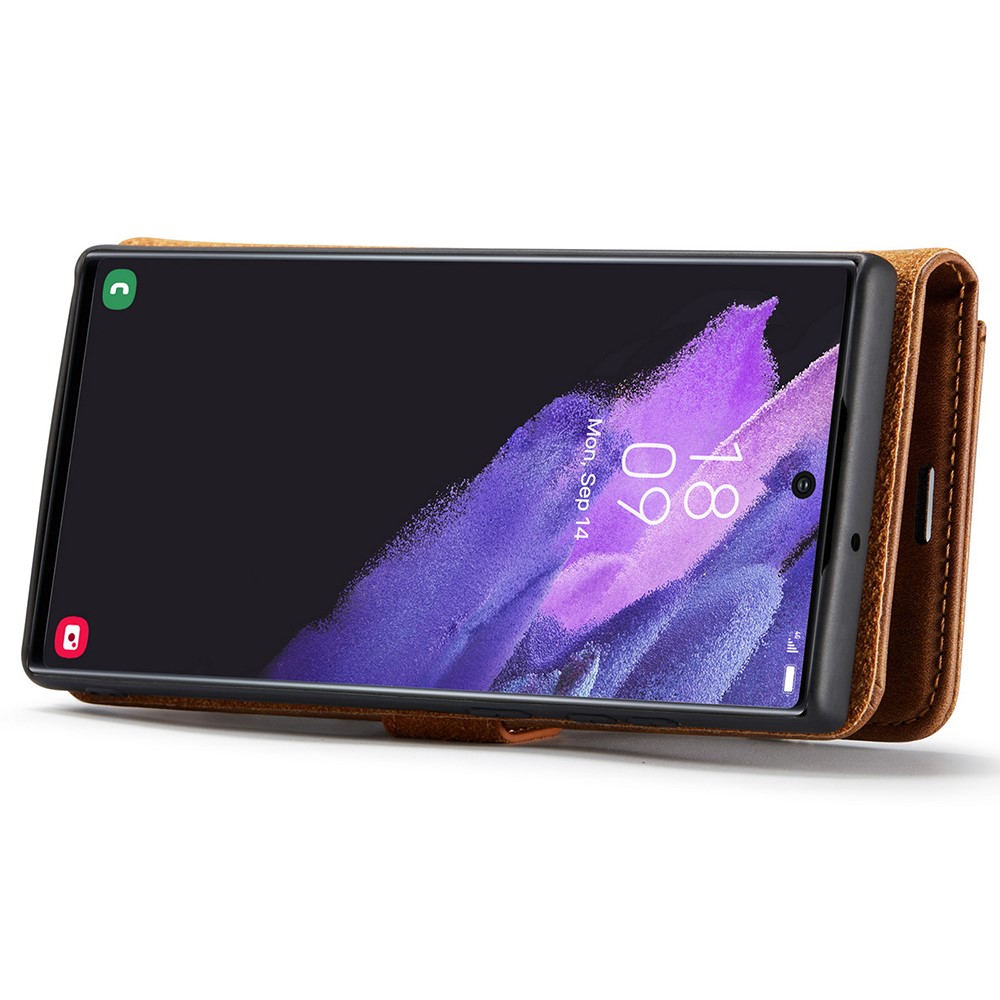 DG.MING DG.MING Samsung Galaxy S22 Ultra 2in1 Magnet Fodral / Skal Brun