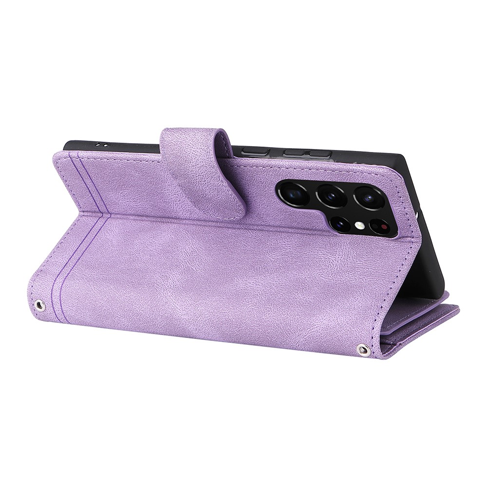  Samsung Galaxy S22 Ultra Fodral Multifunktionellt Lila