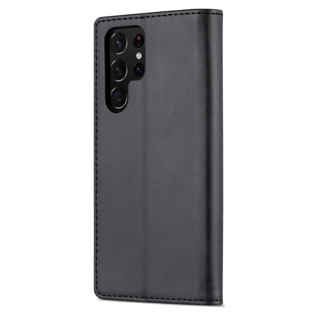 AZNS AZNS Samsung Galaxy S22 Ultra Fodral Läder Svart
