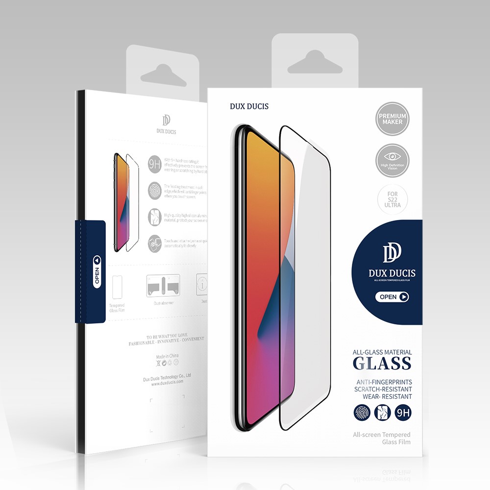 DUX DUCIS DUX DUCIS Samsung Galaxy S22 Ultra Heltäckande Skärmskydd Härdat Glas