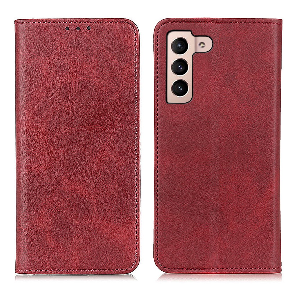  Samsung Galaxy S22 Plus Fodral Flip Split Läder Röd