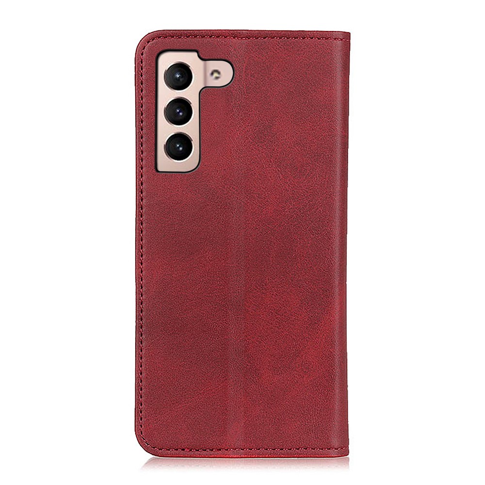  Samsung Galaxy S22 Plus Fodral Flip Split Läder Röd