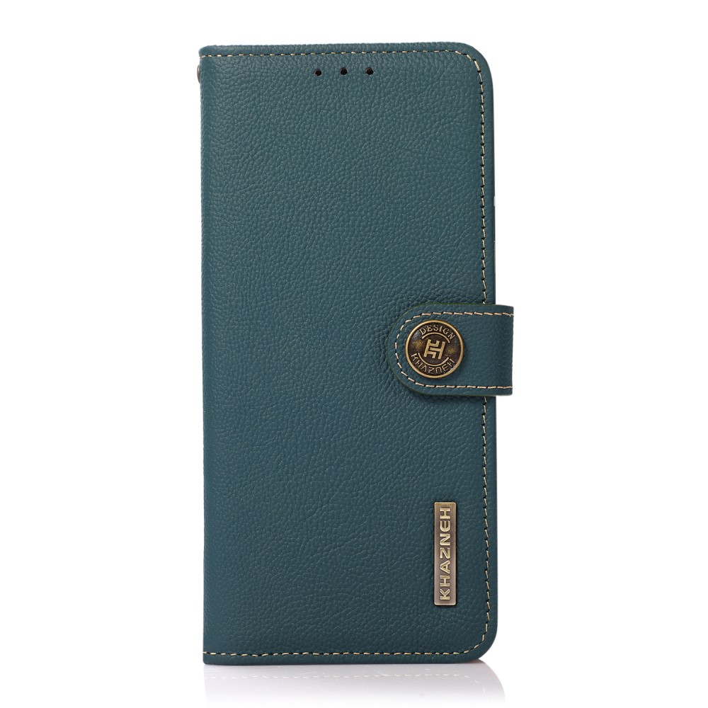 KHAZNEH KHAZNEH Samsung Galaxy S22 Plus Fodral RFID Äkta Läder Grön
