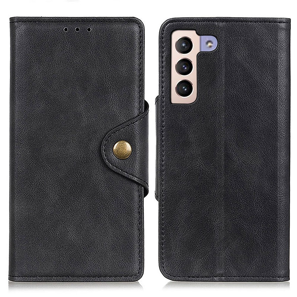  Samsung Galaxy S22 Plus Fodral Magnetisk Mässing Svartc