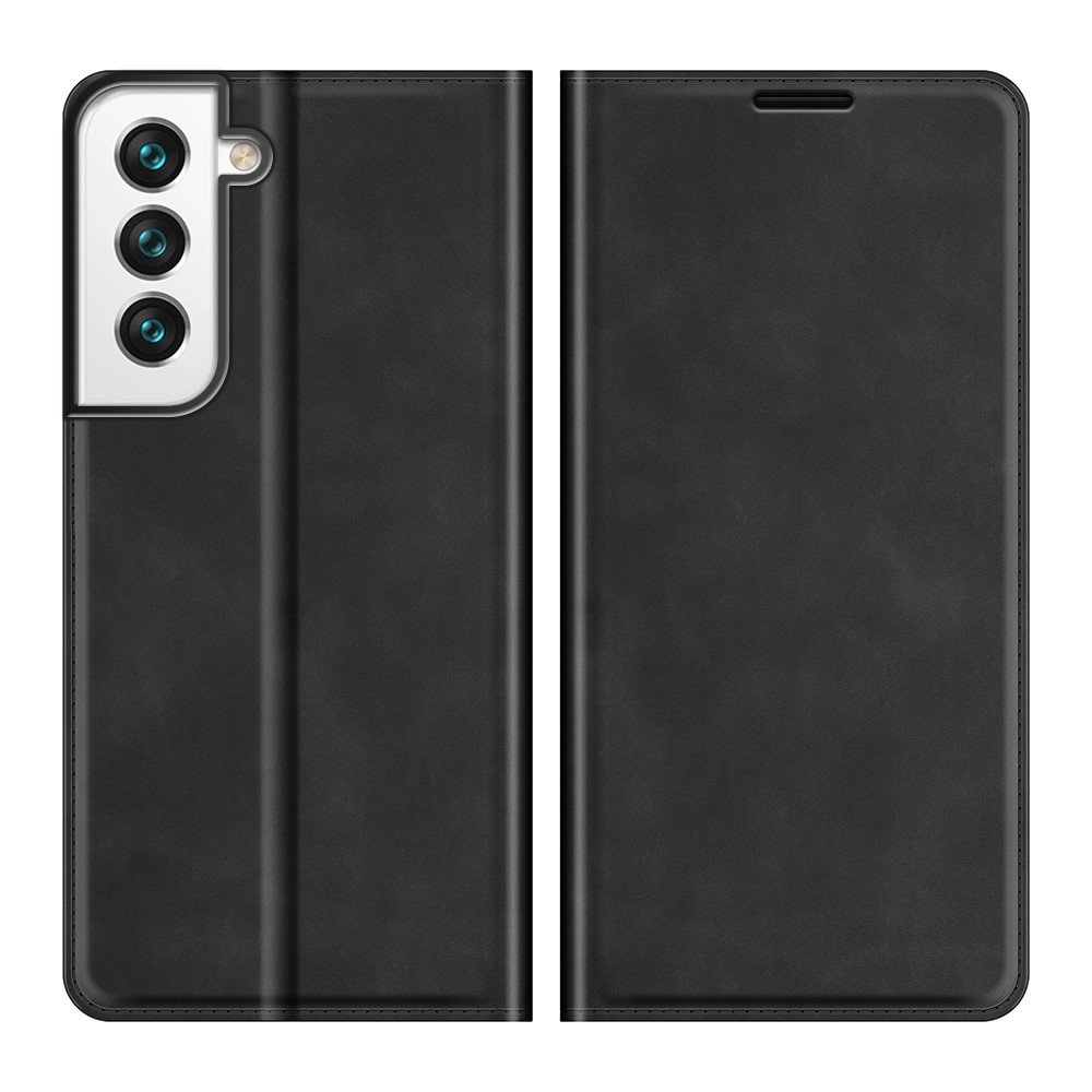  Samsung Galaxy S22 Plus Fodral Flip Silkeslent Svart