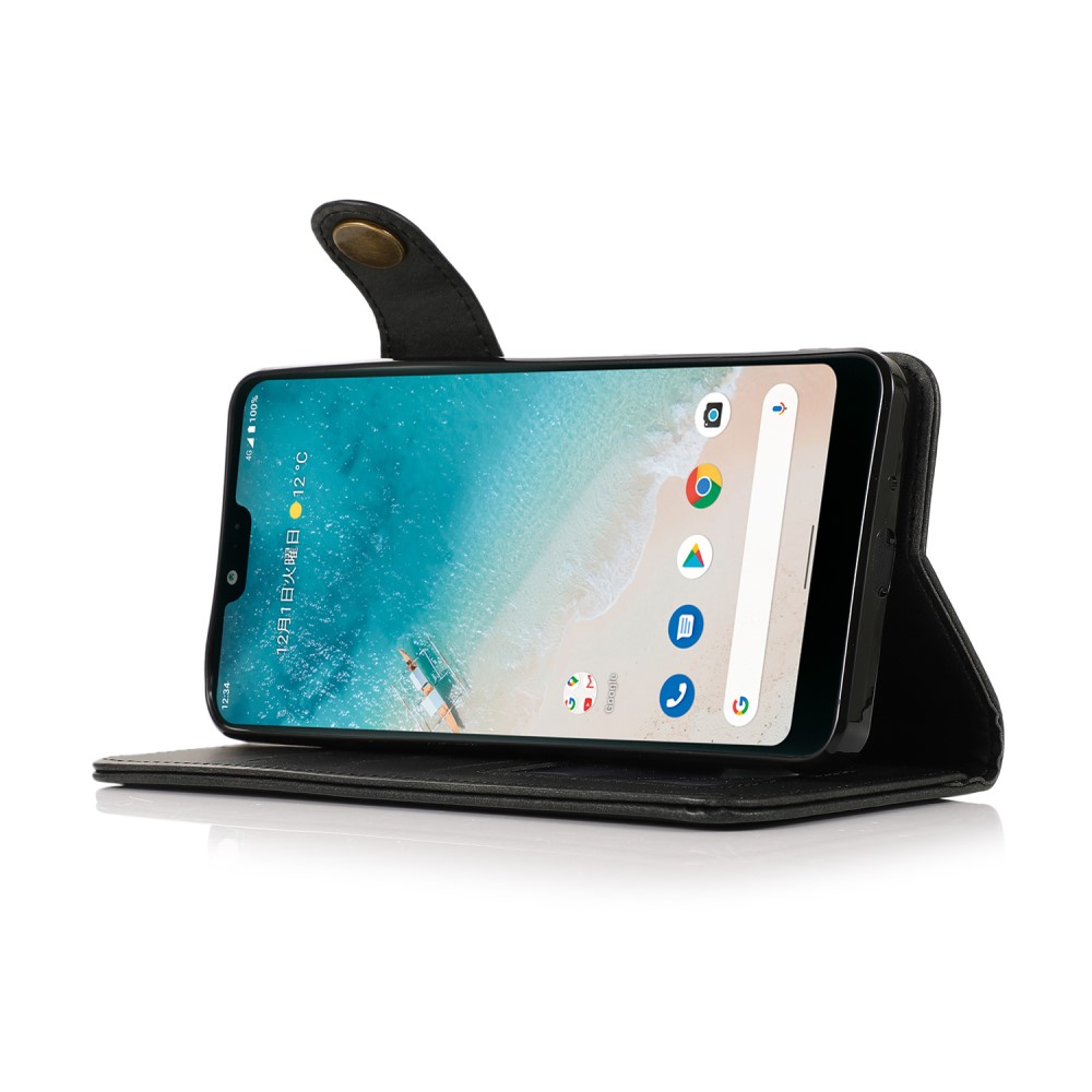 KHAZNEH KHAZNEH Samsung Galaxy S22 Plus Fodral Magnetisk Mässing Svart