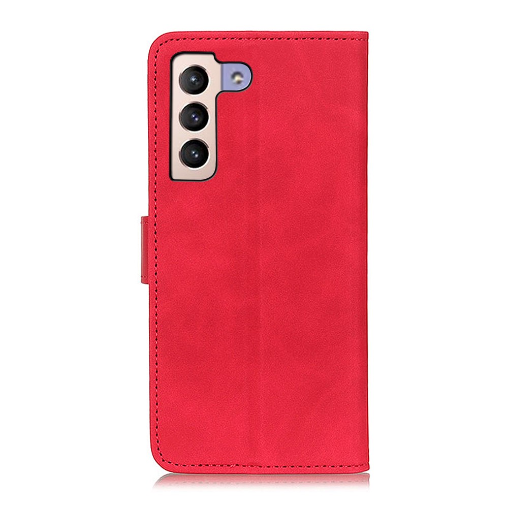 KHAZNEH KHAZNEH Samsung Galaxy S22 Plus Fodral Retro Läder Röd
