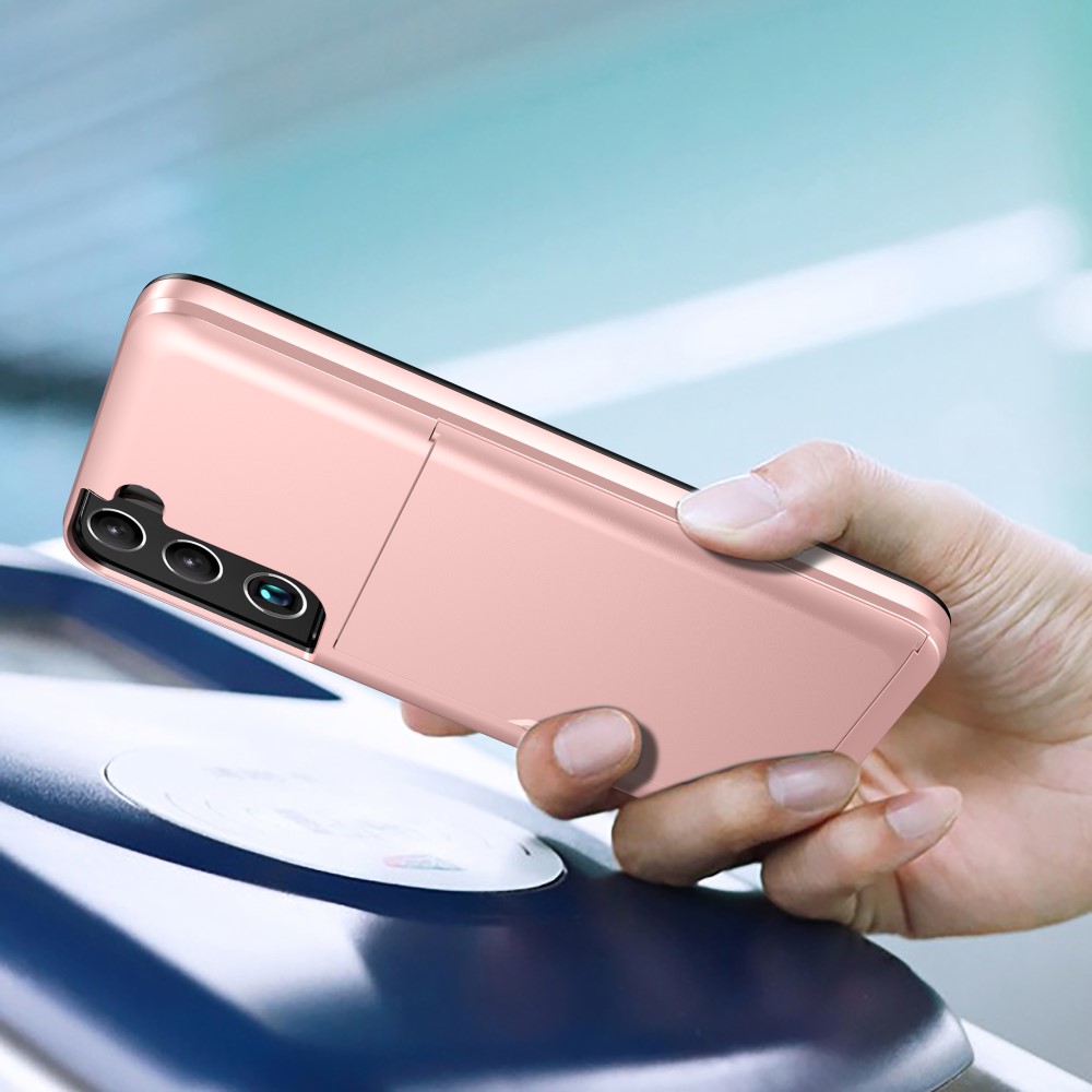  Samsung Galaxy S22 Plus Skal Hybrid Med Kortfack Svart