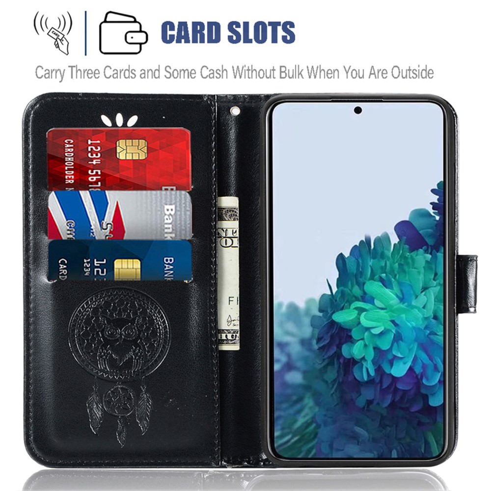  Samsung Galaxy S22 Plus Fodral Owl Dreamcatcher Svart