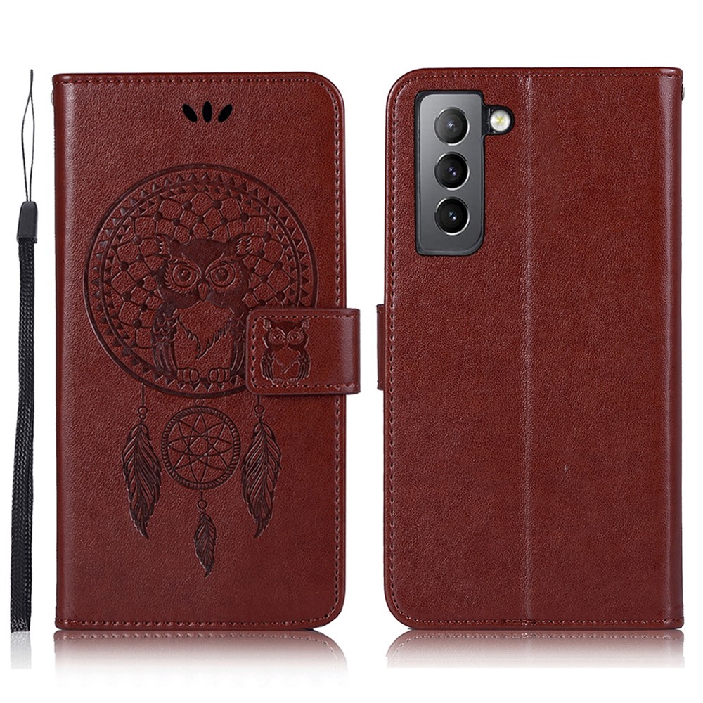  Samsung Galaxy S22 Plus Fodral Owl Dreamcatcher Brun