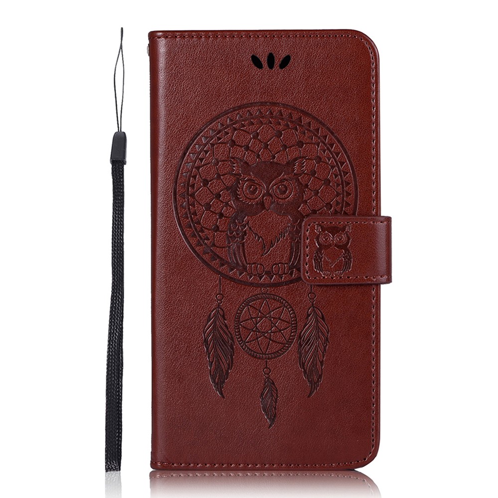  Samsung Galaxy S22 Plus Fodral Owl Dreamcatcher Brun