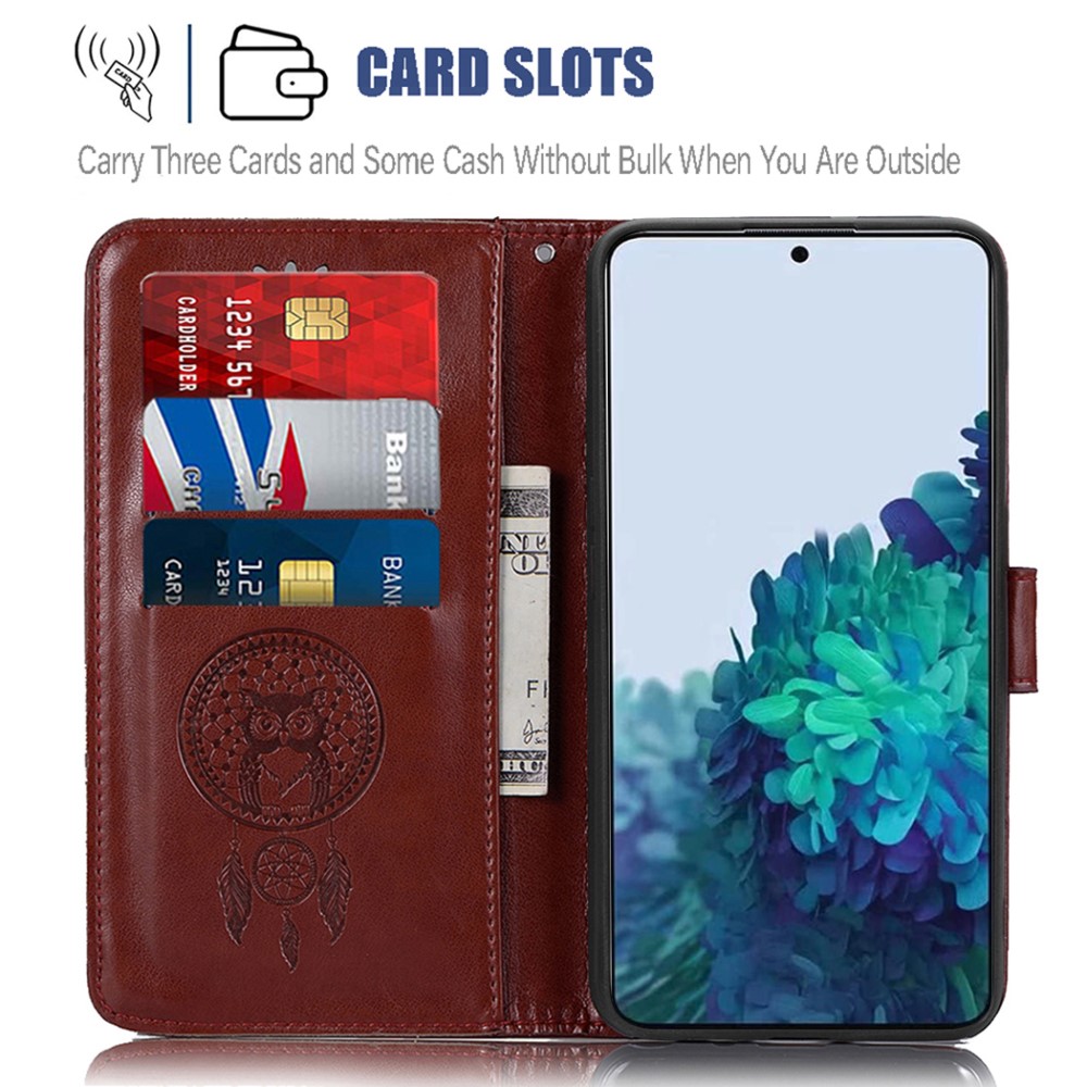 Samsung Galaxy S22 Plus Fodral Owl Dreamcatcher Brun